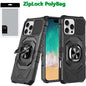 iPhone 16 Pro Max 6.9 inch Robotic Hybrid with Magnetic Ring Stand - Black